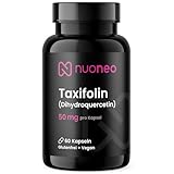 Taxifolin (Dihydroquercetin) natürlicher Lärchenextrakt, 60 Kapseln, keine Zusatzstoffe, 2 Monate Vorrat, 50mg Taxifoline pro Kapsel, vegan von nuoneo