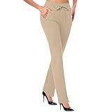 Yogahose Damen Lang High Waist Tanzhose Damen Einfarbig Freizeithose Slim Fit Sporthose Casual Jogginghose Bequeme Stoffhose Stretch Aufhose Leichte Anzughose Jazzpants Mit Elastischer Taille