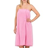 BaiDekun Saunakilt Damen Sauna Zubehör Saunahandtuch 80 x 140 cm, Damen Grösse Anpassen Saunatuch Hamamtuch Saunakilt Tragbar Badetücher Frauen, Elastische Taschen