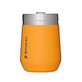 Stanley Go Everyday Tumbler 0.29L - Edelstahl Thermobecher für Wein, Cocktails, Kaffee, Tee - Hält Stundenlang Kalt/Heiß - BPA-Frei - Spülmaschinenfest - Saffron