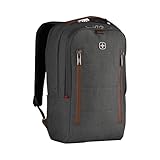 WENGER CityUpgrade Laptop-Rucksack mit Umhängetasche, Notebook bis 16 Zoll, Tablet bis 12 Zoll, 15 l, Damen Herren, Business Uni Schule Reisen, Grau, 606489