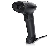 CSL - QR Barcode Scanner - kabelgebunden - automatisches präzises Scannen - 2D Single und Multi Scan - Bildschirm und Display scannen - QR-Code, PDF 417, Datamatrix, UPC, EAN, GTIN, ISBN