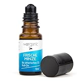 neoOrganic® BIO Pfefferminzöl Roll-On - bei Kopfschmerzen - Duftöl, Aromaöl Pfefferminze, Ätherisches Öl für die Aromapflege unterwegs - 10 ml