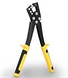 Hixava Stahlbolzen-Crimper Profilverbundzange Crimpzange Leichte Stahlkiel-Lochzange Trockenbau Zange Crimpzange 0,5-0,8 mm Zange für Metall für Metallprofile Gipskartonarbeiten Dekorationsprojekte