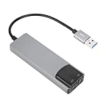 Cuifati 7.1 USB-Surround-Soundkarte, Hochauflösende Musik, Externe Soundkarte mit SPDIF-Digital-Audio für Laptop-PC, Plug-and-Play, Gehäuse aus Aluminiumlegierung