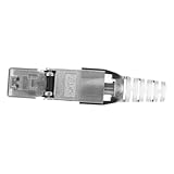 SEWACC Werkzeugloser Ethernet Stecker PC Modularer Netzwerkstecker Geschirmt Vergoldet Kompatibel für Cata Lan Kabel Installation ohne Werkzeug