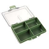 TOYANDONA Tragbare Angelbox mit Fächern Robustem Kompakter Angelzubehör Organizer Leichte Aufbewahrungsbox für Haken Köder und Kleine Angelwerkzeuge für Outdoor Angeln