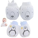 2 Paare Baby Anti -Scratch -Handschuhe Handschuhe Süße Cartoon Säugling Neugeborene Handschuhe Boy Stoff Babypflegeprodukt Weihnachten