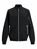Jack and Jones Jungen JJErush Bomber Jacke Reißverschluss Schwarz 13 Jahre