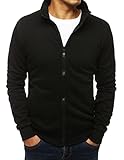 LEGRANCE - Sweatshirt für Herren | Zipp Sweatshirt Stehkragen Sweatjacke Langarmshirt Basic