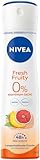 NIVEA Fresh Fruity Deo Spray, Deo ohne Aluminium (ACH) mit fruchtigem Duft und kühlender Formel, Deodorant mit 48h Schutz und einzigartiger INFINIFRESH Formel (150ml)