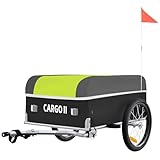 Tiggo Cargo II Fahrrad Lastenanhänger mit 130 Liter Volumen Klappbar Fahrradanhänger Transportanhänger