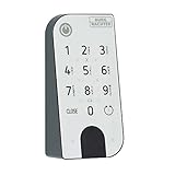 BURG-WÄCHTER Keypad für elektronische Türschloss-Systeme secuENTRY, Bedienung mit Zahlencode, Beleuchtetes Tastaturfeld, IP53, ENTRY 7711 KP PIN, Schwarz/Weiß