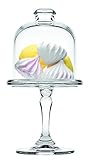 Pasabahce Patisserie Mini-Etagere mit Deckel aus transparentem Glas – Durchmesser 10 cm