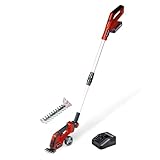 Einhell Akku-Gras- und Strauchschere GE-CG 18/100 Li T Kit Power X-Change (18 V, Teleskopstiel, Grasschneideblatt 100 mm, Strauchscherenmesser 200 mm, inkl. 2,5 Ah + Ladegerät)