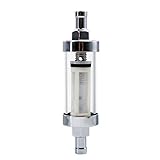 CarBole Universal Motorrad Kraftstofffilter 3/8in,Inline Aluminium Benzinfilter,Transparent Glas,für ATV,Dirt Bikes und Motorrad