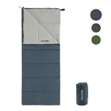 Naturehike Schlafsack für Erwachsene, Leichter Rechteckiger Spleißbarer 3 Jahreszeiten Schlafsack, für Outdoor Camping, Wandern (Blau)
