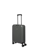 Travelite Koffer Handgepäck mit 4 Rollen für Condor + Ryanair, integriertes Zahlenschloss, Bordtrolley Basics: Kompakter Hartschalen Trolley mit Volumenerweiterung bis 38 Liter, 55x40x20 cm, 2,9 kg