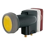 SCHWAIGER 340 Twin LNB Low Noise Blockconverter Sun Protect digital hitzebeständig LNB-Kappe Satellitenschüssel-Zubehör für Multischalter Wetterschutz vergoldete Kontakte anthrazit