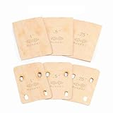 Muspor 3-teiliges Gitarrenhals-Unterlegscheiben-Set, massive Ahorn-Gitarrenhals-Unterlegscheiben, 0,25/0,5/1 Grad, massive Ahornholzplatte zur Winkeleinstellung, 63,5 x 98,43 mm