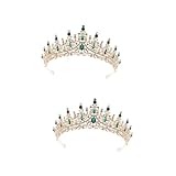 SOIMISS 2st Krone Kopfschmuck Für Die Braut Hochzeit Braut Tiara Coronas Para Novias Prinzessinnen-outfits Für Mädchen Tiaras Kopfbedeckungen Retro-königin-kopfschmuck Zink