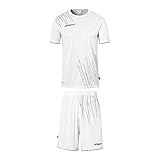 uhlsport Herren Score 26 Fußball Trikot-Set - Fußball-Set Bestehend Aus Trainings-Shirt Und Trainings-Hose, Weiß/Schwarz, M EU