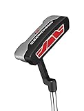 Wilson Herren Putter (rechte Hand), 89 cm Länge (35 Inch), Anfänger bis Fortgeschrittene, 830 g, Harmonized M1 Putter MRH, Schwarz/Rot, WGD601000