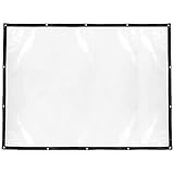 Plcnn 1,5 x 2 m, transparente Abdeckplane, wasserdicht, staubdicht, mit Ösen, Gartenplane, Pflanzenabdeckung für Terrasse, Überdachung, Gartenmöbel, Zubehör, Farblos