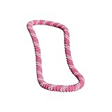 WEICH BEDECKTER FITNESS BAUCH WORKOUT HOOP - Federweicher Hula Ring, Polyester & Stahldraht, zweifarbige strukturierte Oberfläche, leicht & tragbar für alle Fitnessstufen (A)