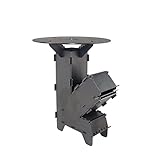 Fire World Raketenofen inkl. 5 mm Grillplatte Rocket Stove...
