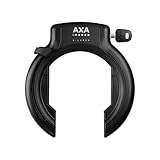 AXA Imenso X Large Retractable Rahmenschloss – Schlüssel ist Abziehbar – Breite Öffnung 70 mm – Sicherheitsstufe 12 – Kombinierbar mit Einsteckkette, Schwarz