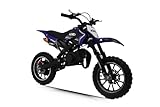 KXD 701A 49ccm 2Takt Dirt Bike Dirtbike CrossBike Enduro pocket 49cc Bis 45 km/h Pitbike PocketBike Motocross Motorrad Motorbike Motorsport Pocket Vollcross Crossbike OVP (blau)