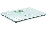 OMRON - Impedanzwaage Body Composition Monitor BF-212, Messung des Körpermasssindexs (BMI) und% Körperfett, Tragkraft 2-150 kg, Baby-Modus, Speicher für 4 Benutzer