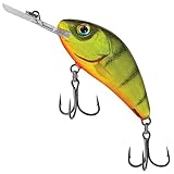 Salmo Rattlin Hornet Floating Wobbler, Salmo Farben:Hot Perch, Länge/Gewicht/Laufverhalten/Tauchtiefe:4.5cm / 6g / schwimmend / 1.8-3.4m