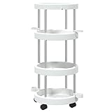 vidaXL Reinigungswagen mit Aufbewahrungskorb Aluminium, Rollwagen, Reinigungsmittel-Aufbewahrung, Aufbewahrungswagen, Reinigungsmittel-Organizer