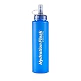 Ghjkldha Tragbare Trinklösung, flexible TPU-Wasserflasche, Silikondüse für verschüttungsfreies Trinken, Outdoor-Trinkflasche für Damen und Herren, Camping, Wanderer, Kletterer, Flaschenwasser