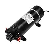 KANBCNG DP-160M Selbstansaugende Druckerhöhungspumpe 3-Kammer-Membran Wassertransferpumpe 5.1-5.5L/Min 11Bar Trinkwasserpumpe Druckwasserpumpe Hauswasserwerk Druckpumpe Gartenpumpe