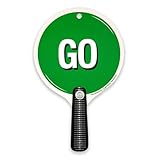 Liontouch - Stop & Go-Schild, Rot & Grün | Ab 1 Jahr - 23 x 14 cm | Robustes, beidseitiges Schaumstoff-Schild in Lollipop-Form | Perfekt für Schulweghelfer & zum Lernen von Verkehrsregeln