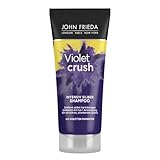 John Frieda Violet Crush Intensiv-Shampoo - Inhalt: 75 ml - Reisegröße - Ideal zum Testen oder Verreisen - Anti-Gelbstich - Für blondes Haar