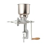 NICCOO Manuelle Getreidemühle - Handbetriebene Kornschleifwerkzeuge mit Handkurbel & Tischklemmen-Design - Handmühle für Nüsse, Kaffee, Getreide, Samen, Gewürze