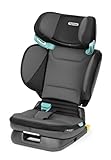 Peg Perego Viaggio Flex Autositz ISOFIX mit fortschrittlicher Technologie, verstellbar, klappbar, verstärkte Rückenlehne, für Kinder von 100 bis 150 cm (3-12 Jahre), 15-36 kg, Crystal Black