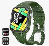 ECOSOON Smartwatch Herren mit Bluetooth Anrufe, Fitnessuhr IP68 Wasserdicht Fitness Tracker mit Herzfrequenz, SpO2, 123 Sportmodi, Schrittzähler, Schlafmonitor, Smart Watch Herren für Android und iOS