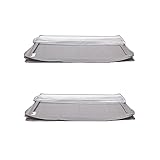 Amazon Basics - Unterbettkommode mit Reißverschluss und transparenter Oberseite aus Vinyl, 2er-Pack, Grau, ‎106.7 x 45.7 x 15.2 cm