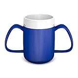 Ornamin 2-Henkel-Becher mit Trink-Trick 140 ml blau (Modell 815) / Spezial-Trinkhilfe, Tremor-Becher, M815-1