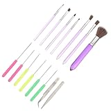 MAGICLULU 1 Satz Werkzeug Kuchenmalpinsel Ellenbogenpinzette Nylonbürste Kuchenpinsel Backen Pinsel Zum Malen Von Kuchen Multifunktions-cookie-pinsel 15-teiliges Set Hookline-stift Nachtisch