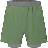 Gore Wear Concurve 2-in-1-Shorts für Herren, 12,7 cm, Motorgrün, Klein