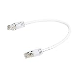 Amazon Basics – High-Speed-Patchkabel, RJ45 Cat7, Gigabit-Ethernet, weiß, 0,3 m, 5 Stück