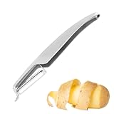 Générique Kartoffelpuffer - bequemer Griff Gemüseschäler Round - Gemüseschäler ergonomischer kompakter kompakter Gemüseschäler aus Edelstahl für g