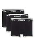 Lacoste Herren 5H3389 Boxer Shorts, Noir, L (3er Pack)