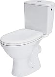 VBChome Keramik Stand- WC Toilette Komplett Set mit...